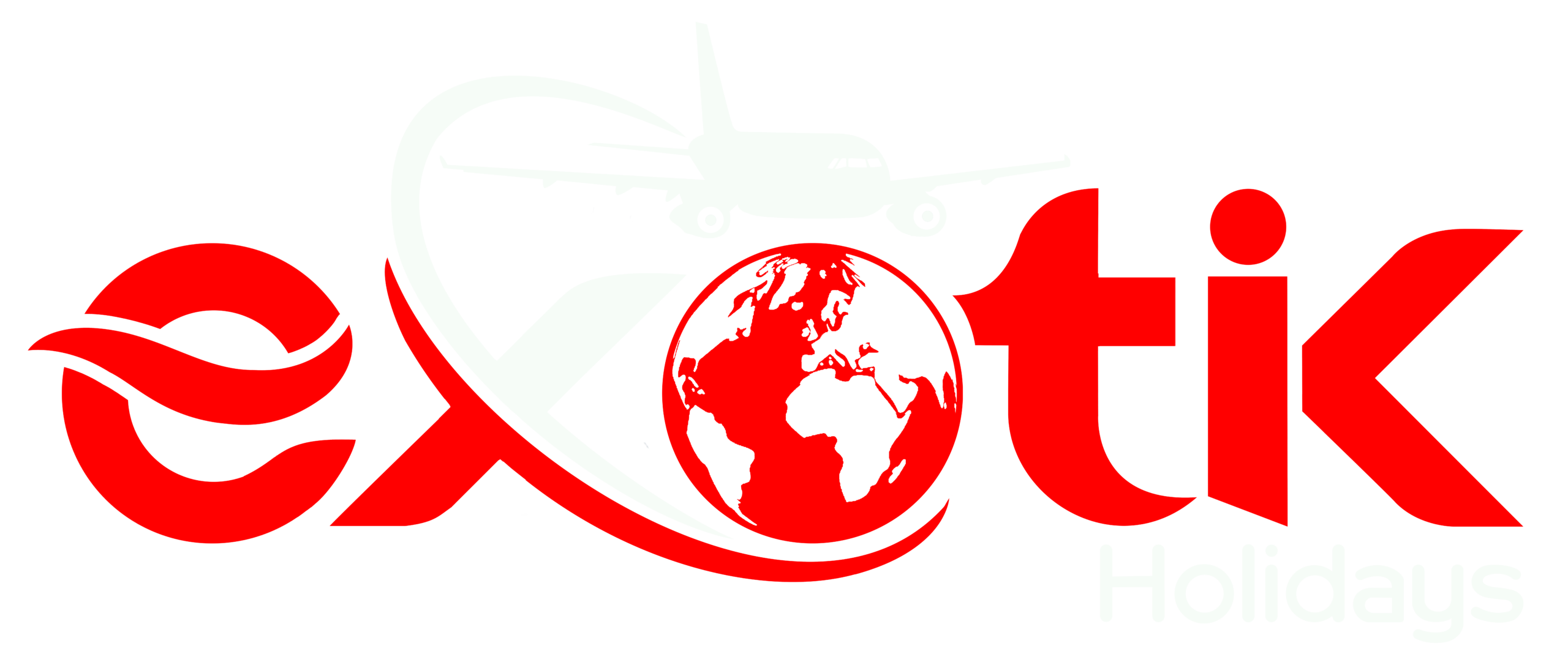 New Exotik Holidays - Logo Red White
